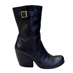 Korks Kork-Ease Midcalf Leather Boots  Size 7.5M  GUC  $149    S3837